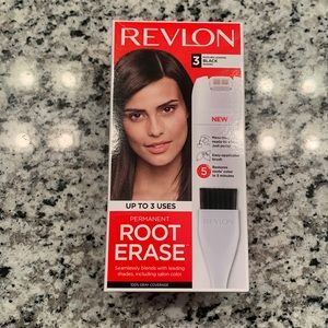 Revlon Root Erase Permanent Hair Color, Root Touchup 100% Gray Coverage, Black 3